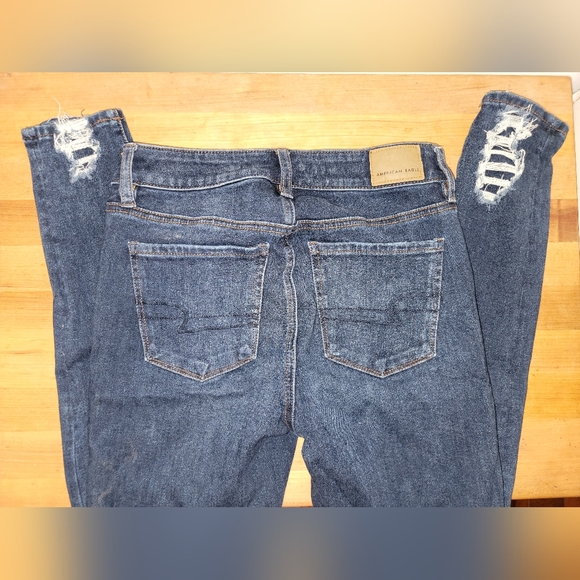AE Dream High-Waisted Jegging, Size 2, Distressed - Picture 6 of 12